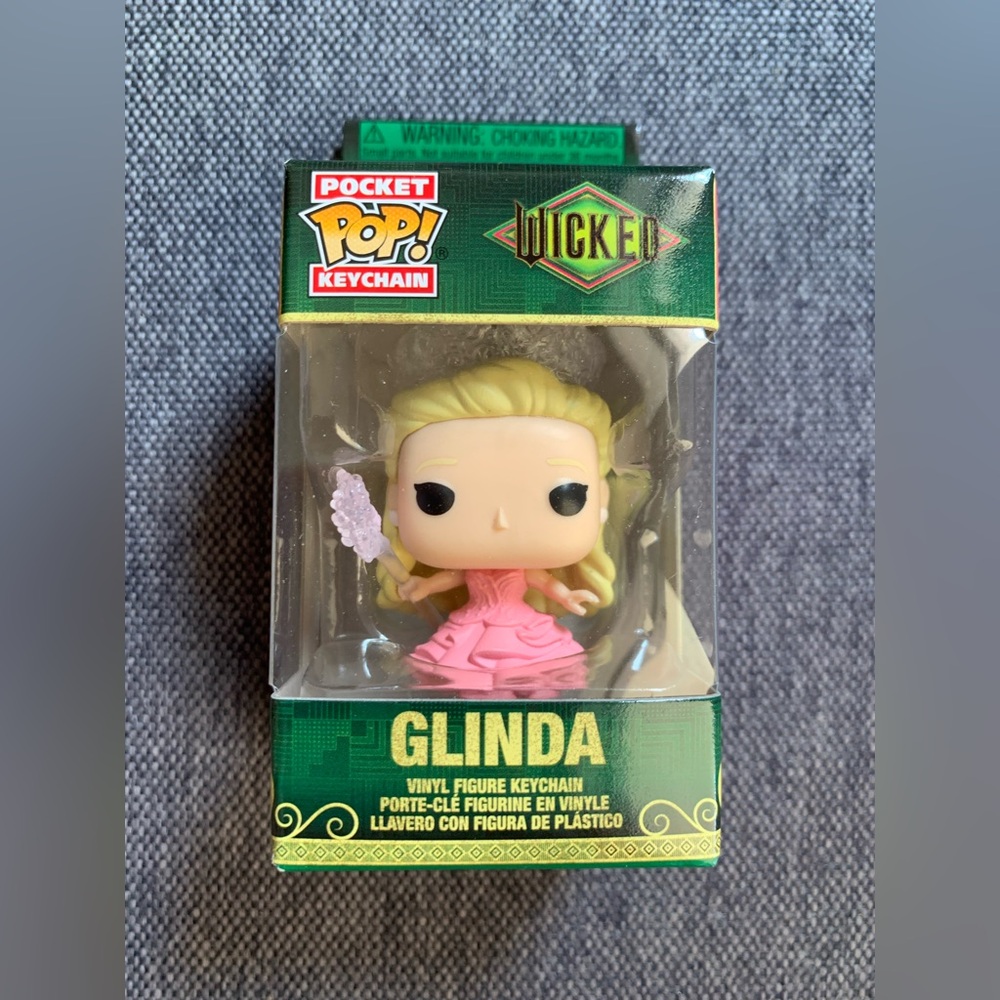 FUNKO POCKET POP KEYCHAIN WICKED MOVIE—GLINDA-RARE!! NEW!!